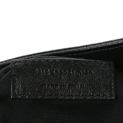Saint Laurent Crinkled Calfskin Matelasse Monogram Medium Niki Shopper Tote Black 5 of 9