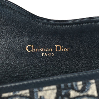 Christian Dior Oblique Saddle Card Holder Blue 6 of 13