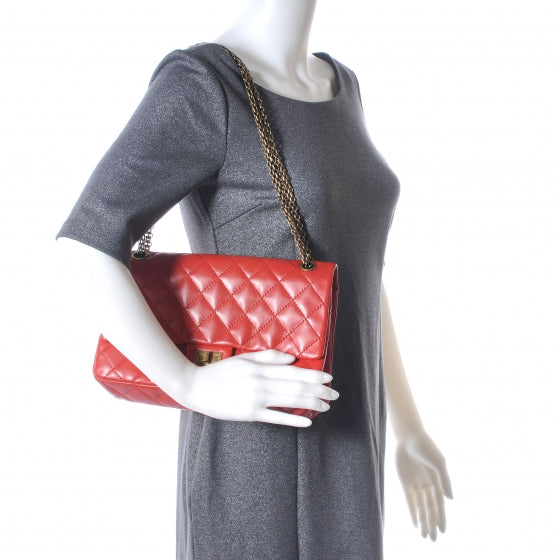 Chanel Lambskin 2.55 Reissue 226 Flap Red 2 of 7