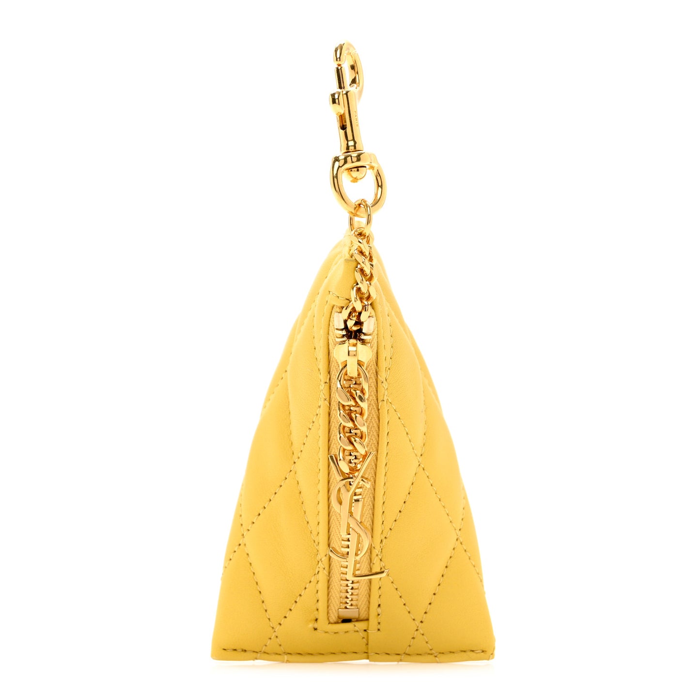 Quilted Lambskin Berlingo Bag Charm Sunflower