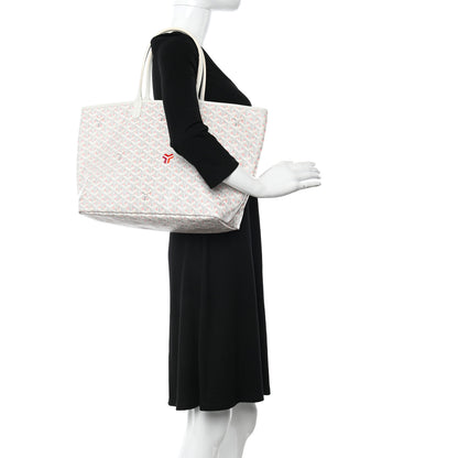 Goyard Goyardine Saint Louis Claire Voie PM White Pink 2 of 11