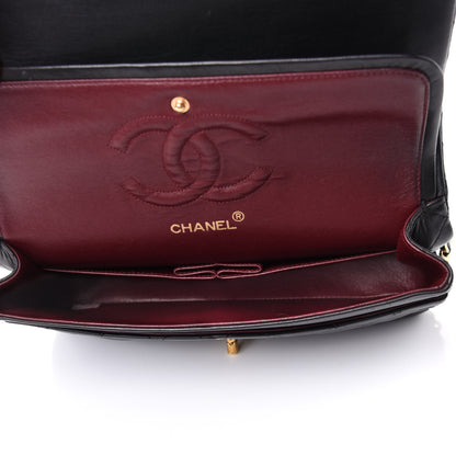 Chanel Lambskin Quilted Double Flap Black 4 of 6