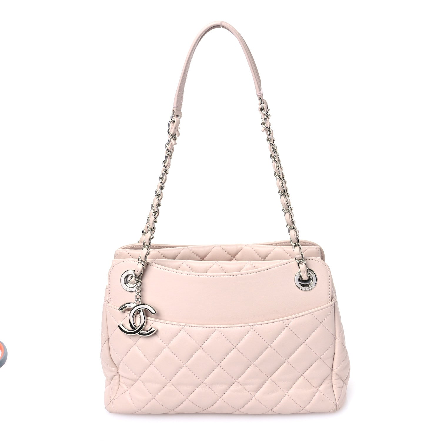 Chanel Lambskin Quilted Chanel 7 Tote Pink 8 of 10