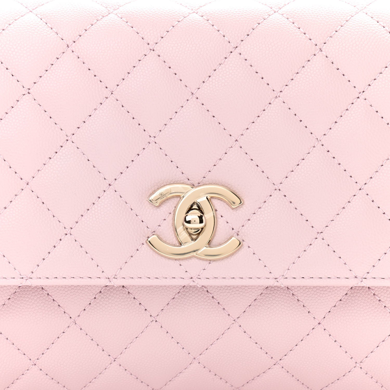 Chanel Caviar Quilted Small Coco Handle Flap Light Pink 7 of 9