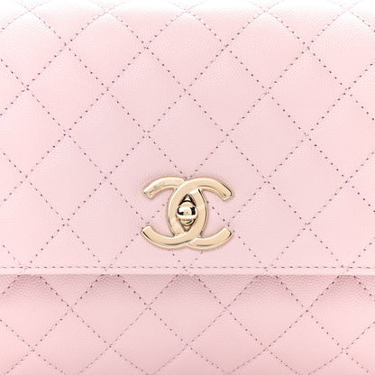 Chanel Caviar Quilted Small Coco Handle Flap Light Pink 7 of 9