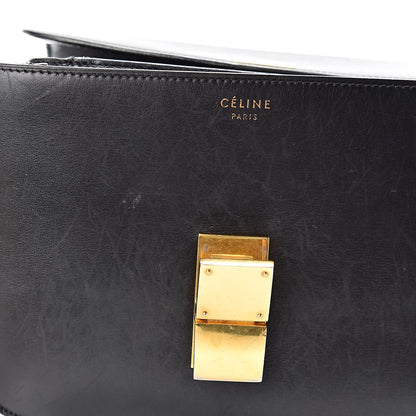 Celine Box Calfskin Medium Classic Box Flap Bag Black 19 of 23