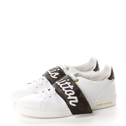 Louis Vuitton Calfskin Monogram Frontrow Sneakers 40 White 3 of 9