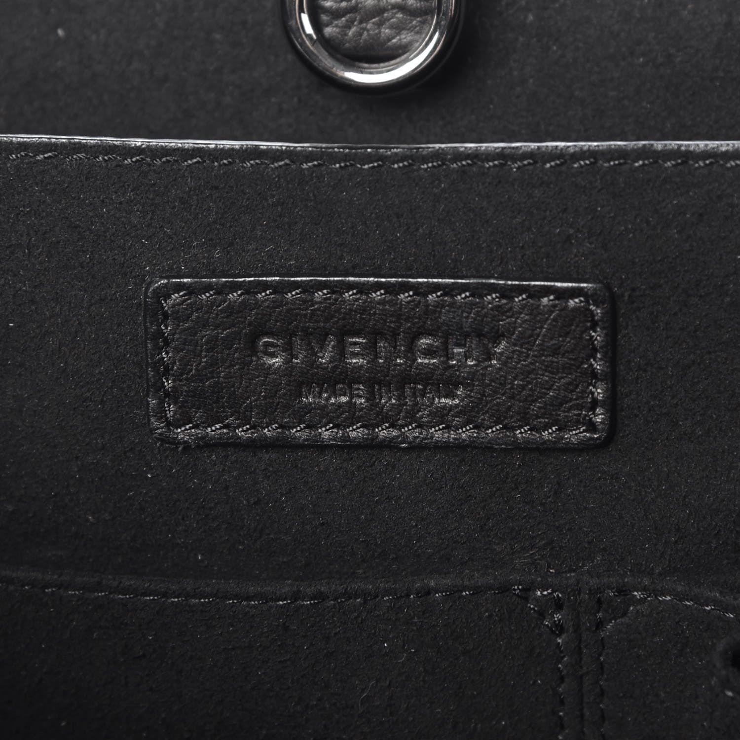 Givenchy Grained Calfskin Medium Shark Lock Satchel Black 6 of 7