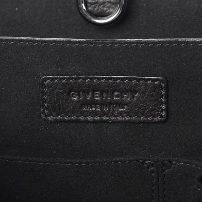Givenchy Grained Calfskin Medium Shark Lock Satchel Black 6 of 7