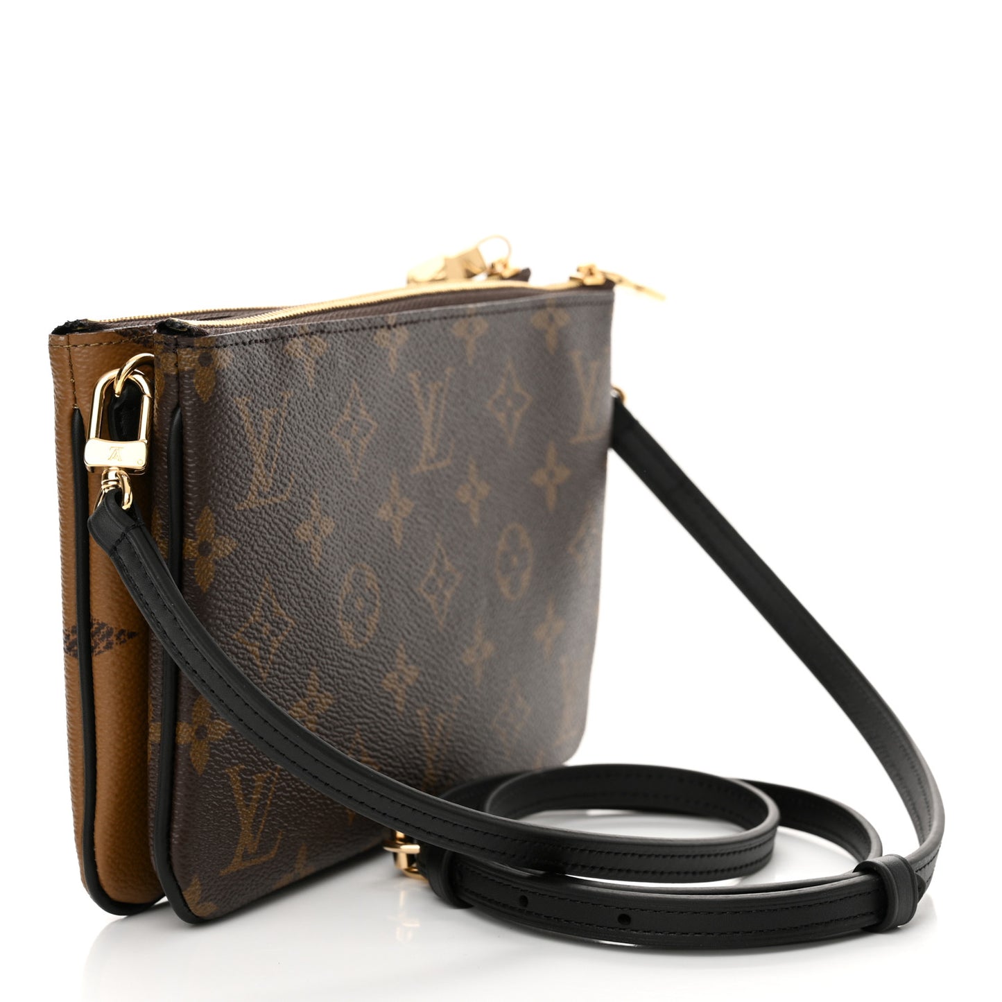 Reverse Monogram Giant Double Zip Pochette