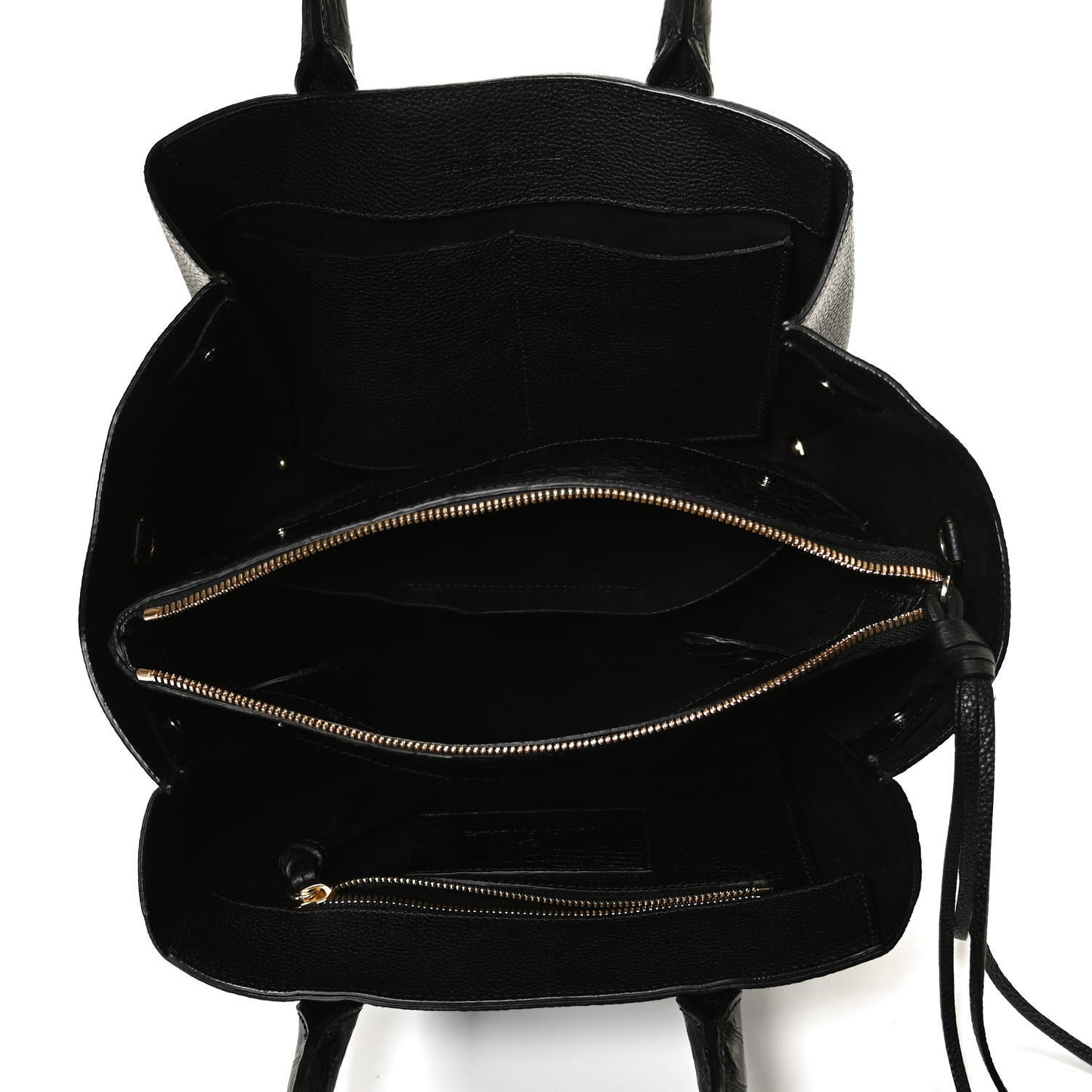 Calfskin Crocodile Cristie Satchel Black