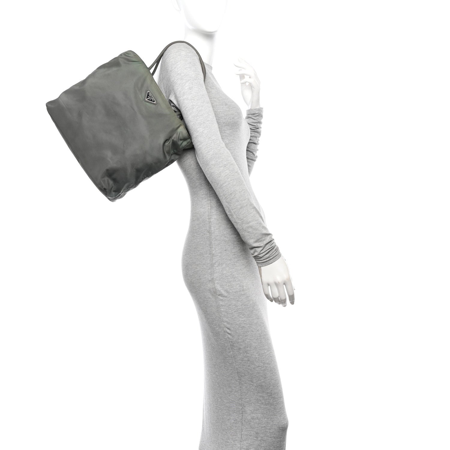 Prada Tessuto Nylon Tote Militare 2 of 10