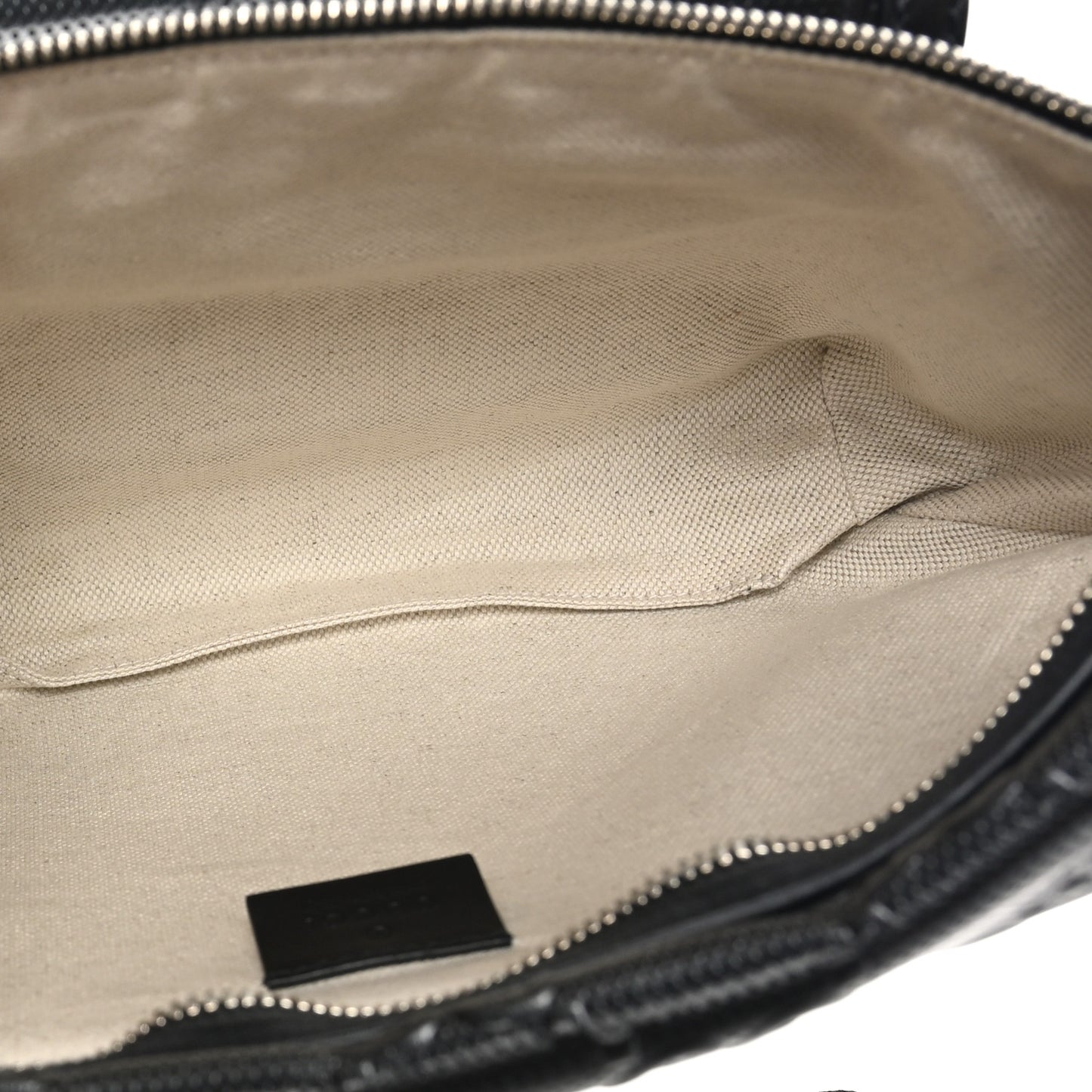 Calfskin GG Tennis Embossed Pocket Belt Bag Black