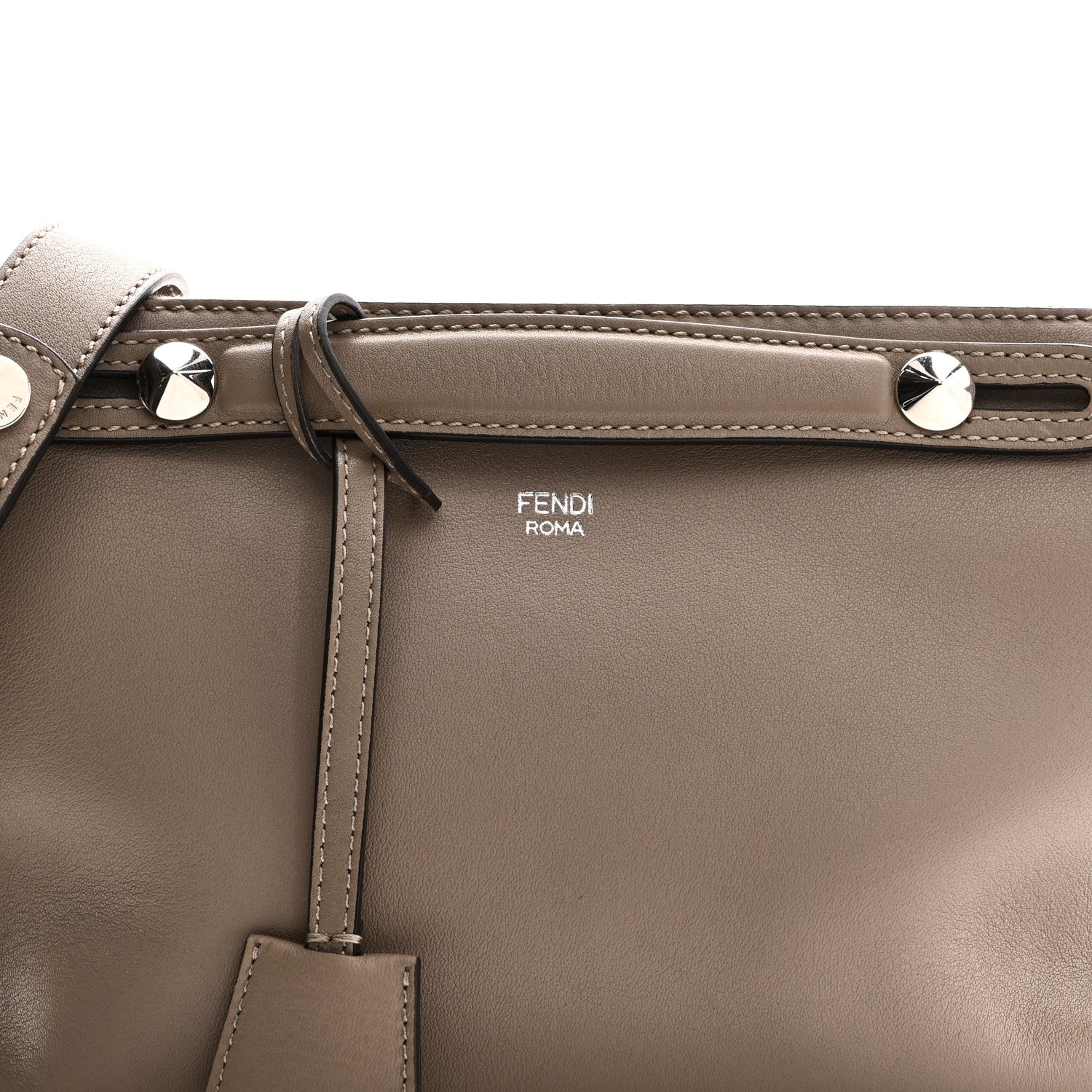 Fendi Vitello Dolce Medium By The Way Boston Bag Tortora 8 of 10