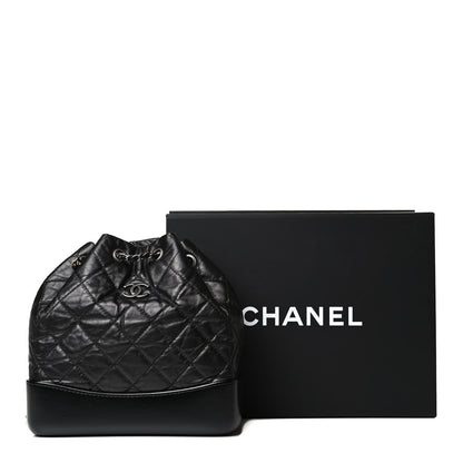 Chanel Aged Calfskin Quilted Small Gabrielle Backpack Black 17 of 17