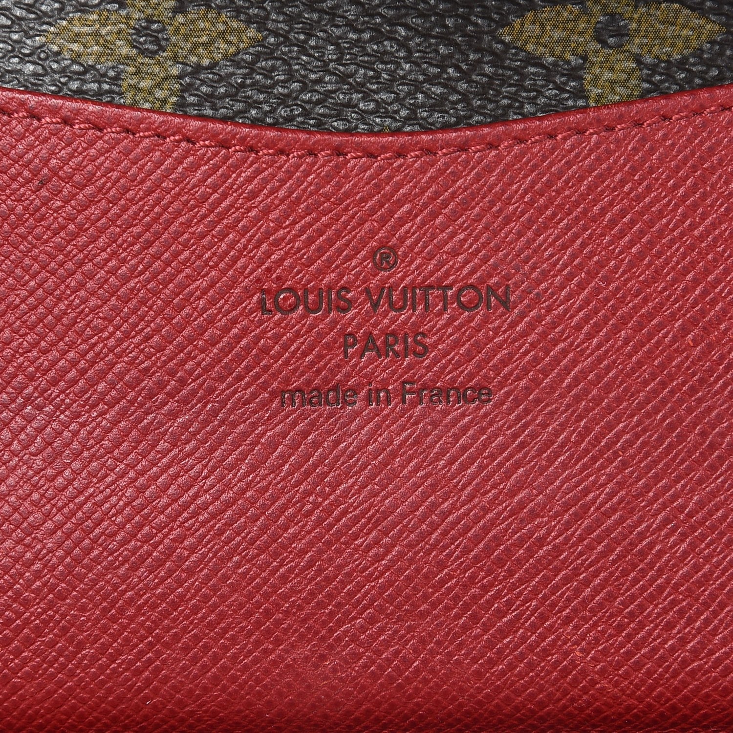 Louis Vuitton Monogram Josephine Wallet Red 6 of 11