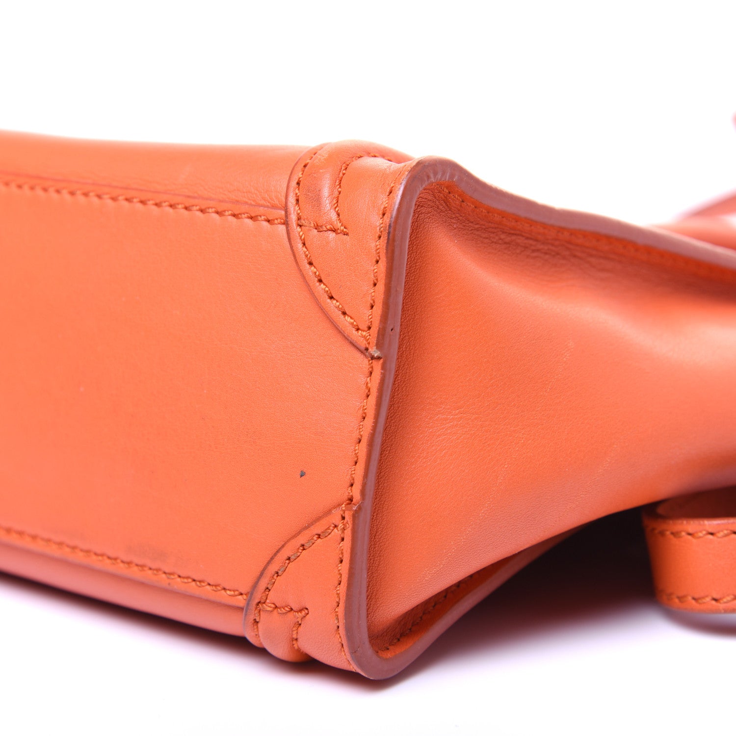 Celine Smooth Calfskin Nano Luggage Orange 10 of 20