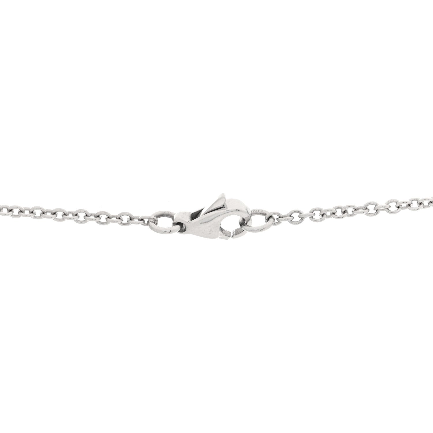 Chanel 18K White Gold Diamond Camelia Ajoure Pendant Necklace 5 of 5