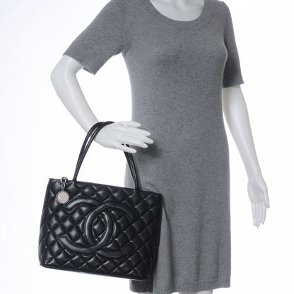 Chanel Caviar Medallion Tote Black 2 of 7