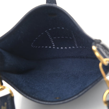 Hermes Taurillon Clemence Evelyne TPM Bleu Nuit 5 of 9
