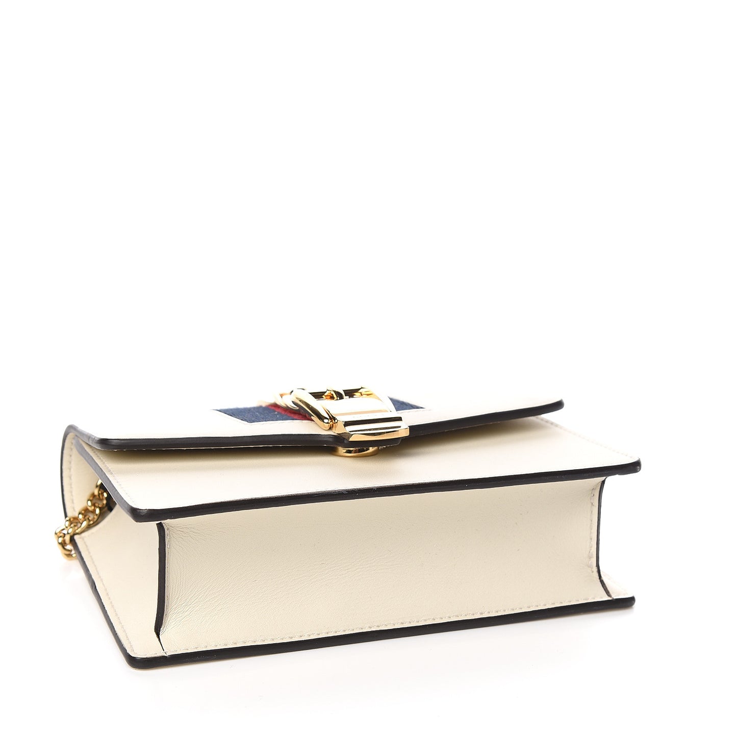 Calfskin Super Mini Sylvie Chain Shoulder Bag White