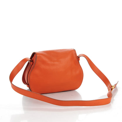 Chloe Calfskin Medium Marcie Round Crossbody Bag Whiskey 3 of 9