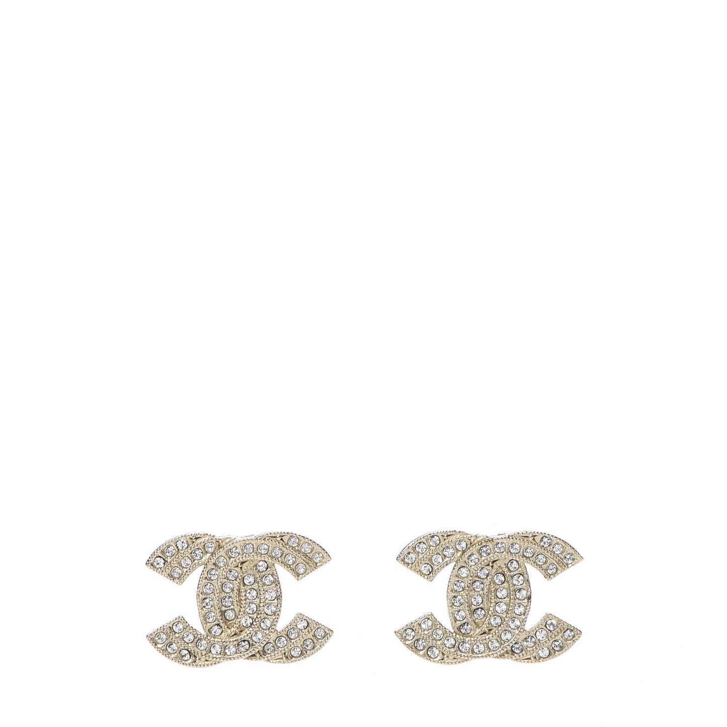 Crystal CC Earrings Gold
