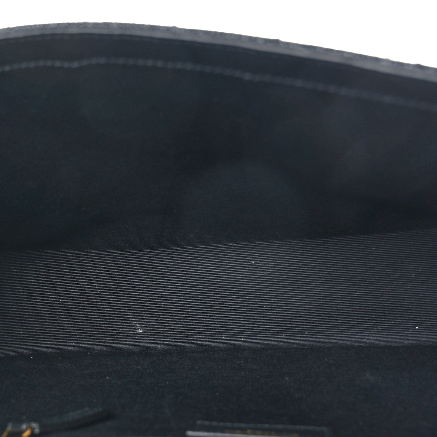 Grain De Poudre Textured Mixed Matelasse Large Triquilt Monogram Satchel Black