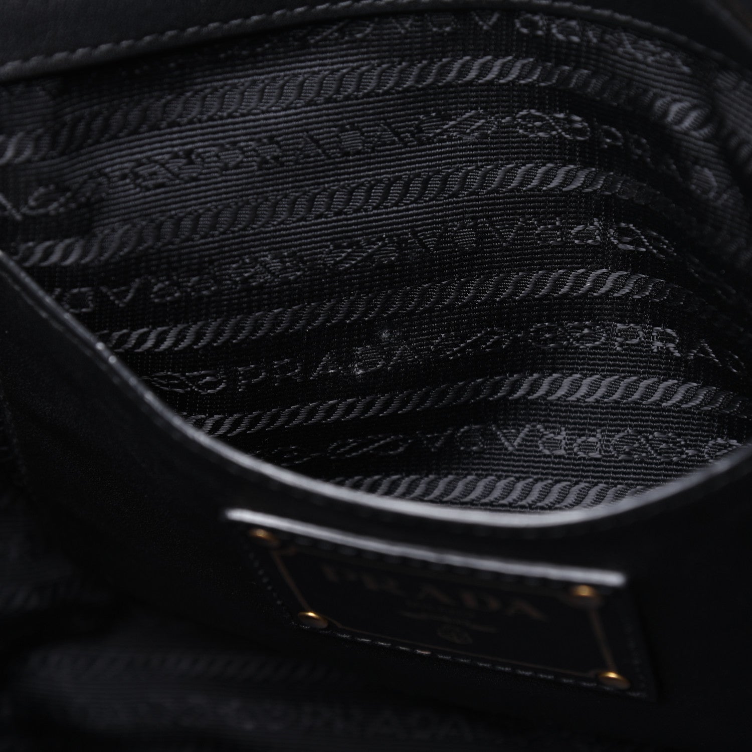 Prada Soft Calf Tote Black 11 of 25