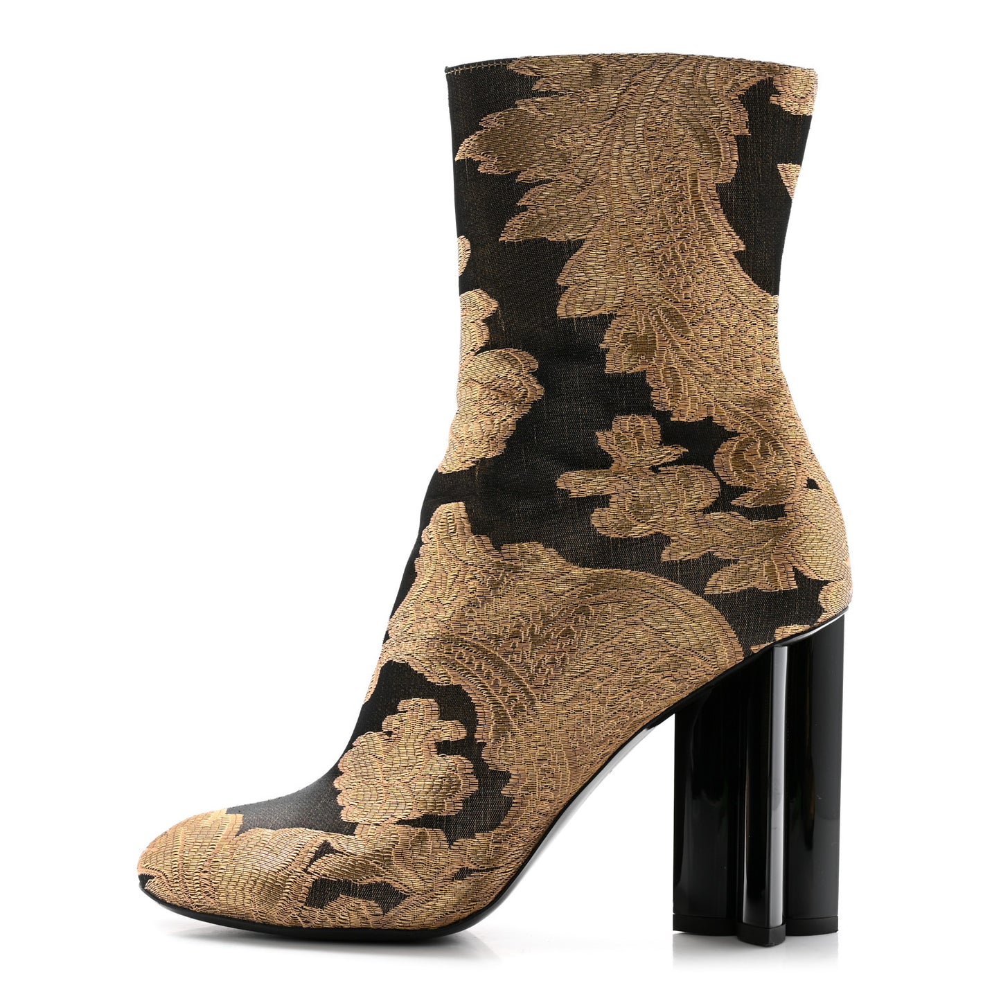 Jacquard Silhouette Ankle Boots 39 Gold Black