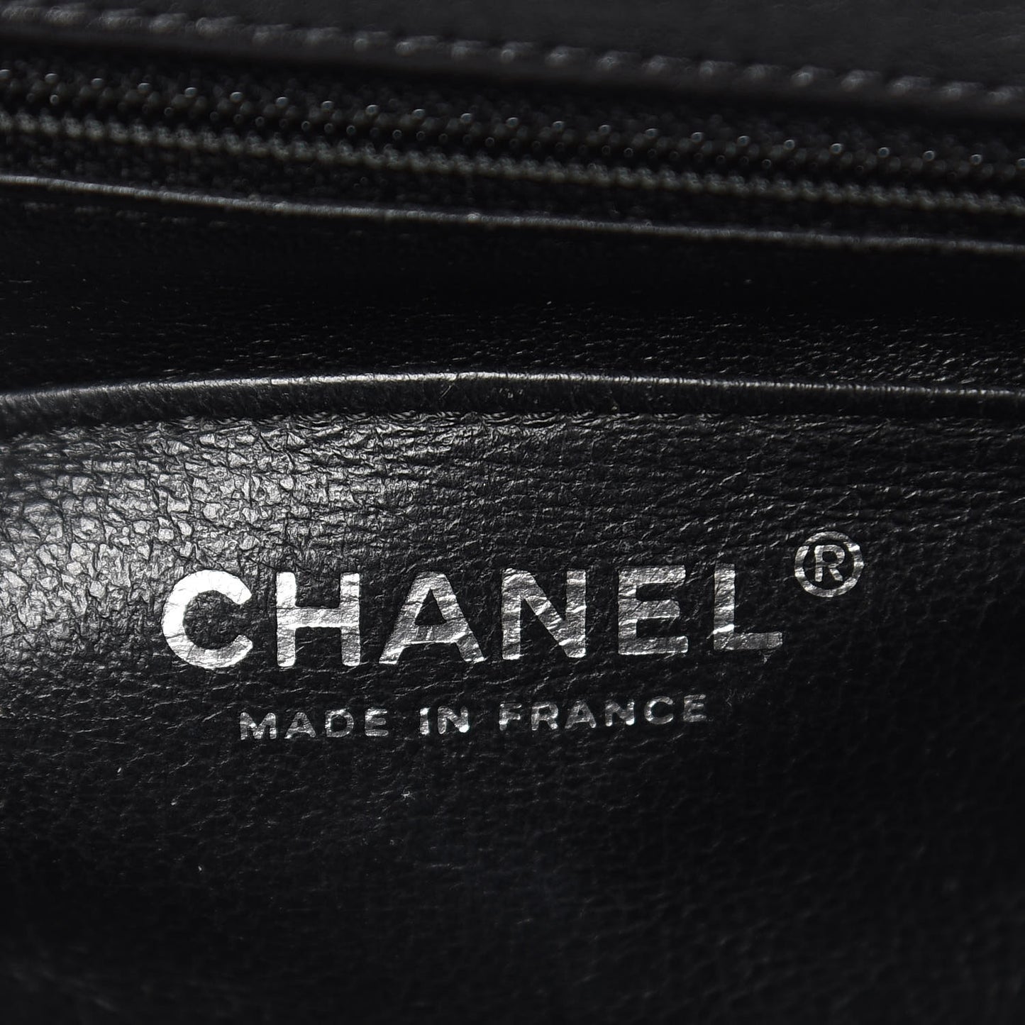 Crumpled Calfskin Quilted Mini Rectangular Flap So Black