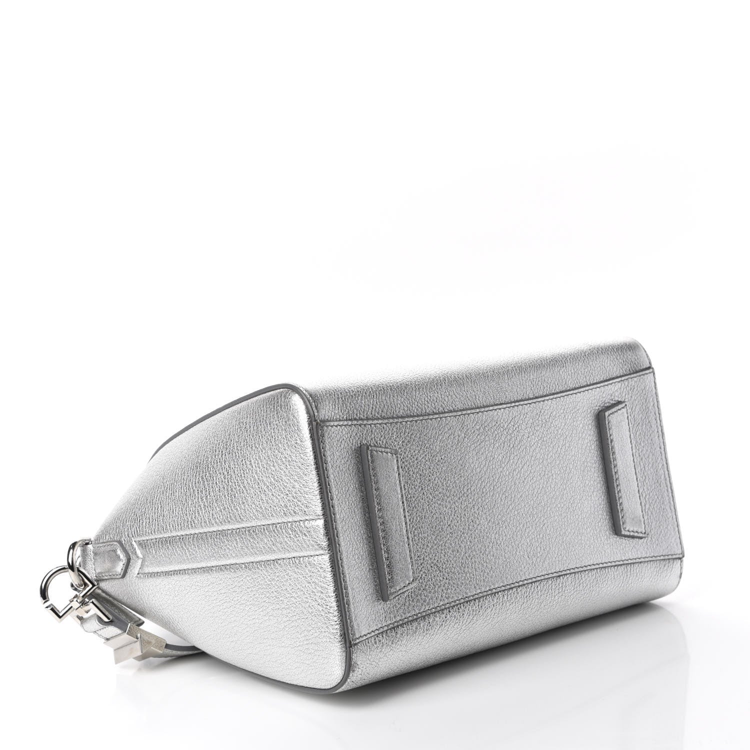 Givenchy Metallic Sugar Goatskin Small Antigona Silver 4 of 11
