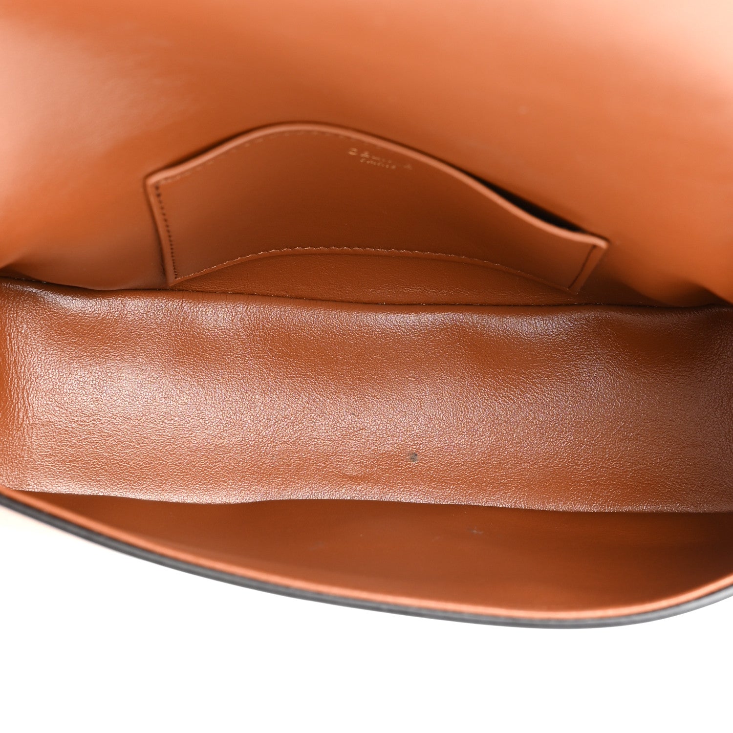 Celine Smooth Calfskin Tabou Clutch On Strap Tan 5 of 10