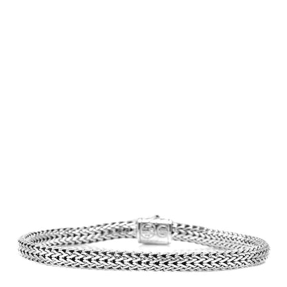 John Hardy Sterling Silver Blue Sapphire 5mm Classic Chain Bracelet 3 of 4