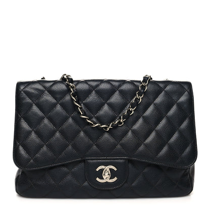 Chanel Caviar Quilted Jumbo Single Flap Black 1 of 10