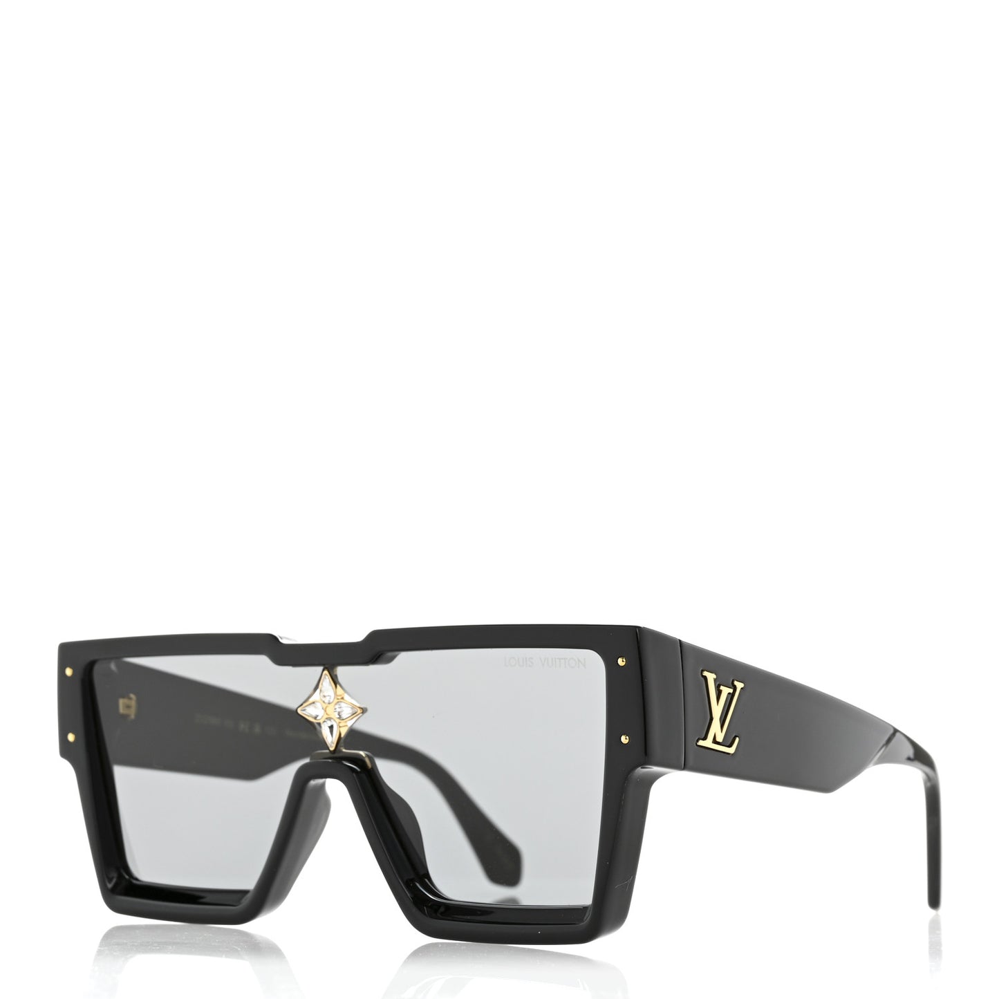 Acetate Swarovski Crystal Cyclone Sunglasses Z1578W Black
