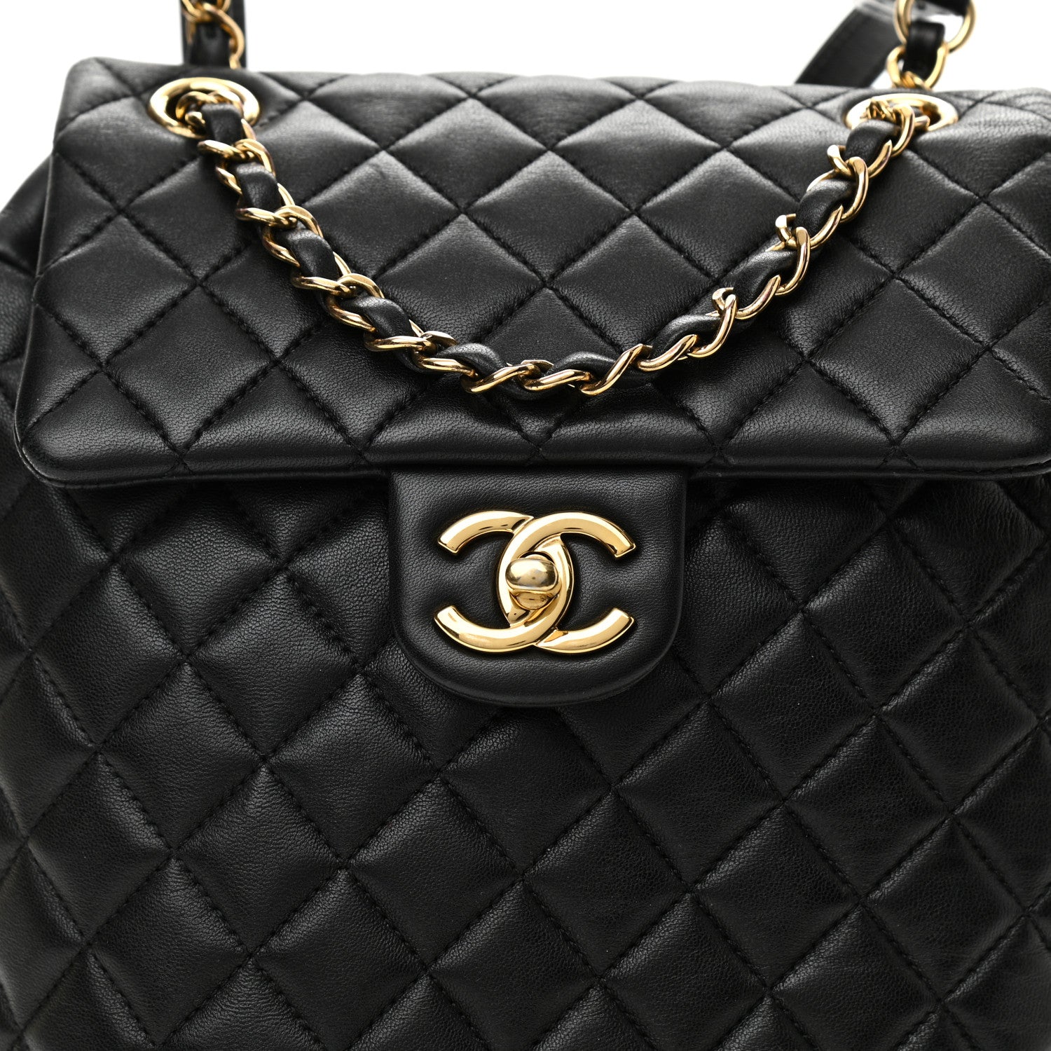 Chanel Lambskin Quilted Small Urban Spirit Backpack Black 8 of 13