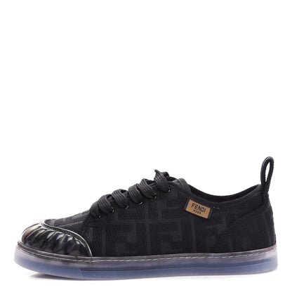 Fendi Corda FF Promenade Low Top Sneakers 37.5 Black 1 of 10