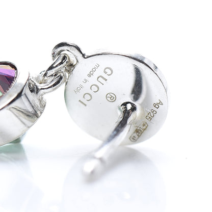 Gucci Sterling Silver Blind for Love Heart Earrings 5 of 5