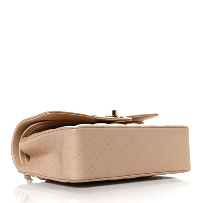Chanel Caviar Quilted Small Double Flap Beige 3 of 11