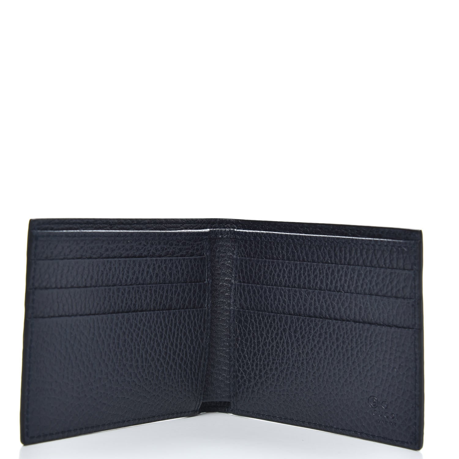 Gucci Dollar Calfskin Bi-Fold Wallet Navy 5 of 8