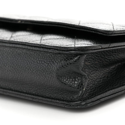 Chanel Caviar Quilted Wallet on Chain WOC Black 11 of 15