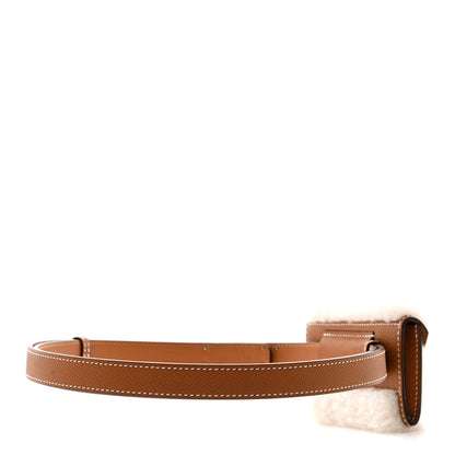 Hermes Epsom Teddy Kelly Pocket Belt Gold Ecru 2 of 6
