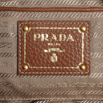 Prada Jacquard Logo Tote Corda Brandy 7 of 9
