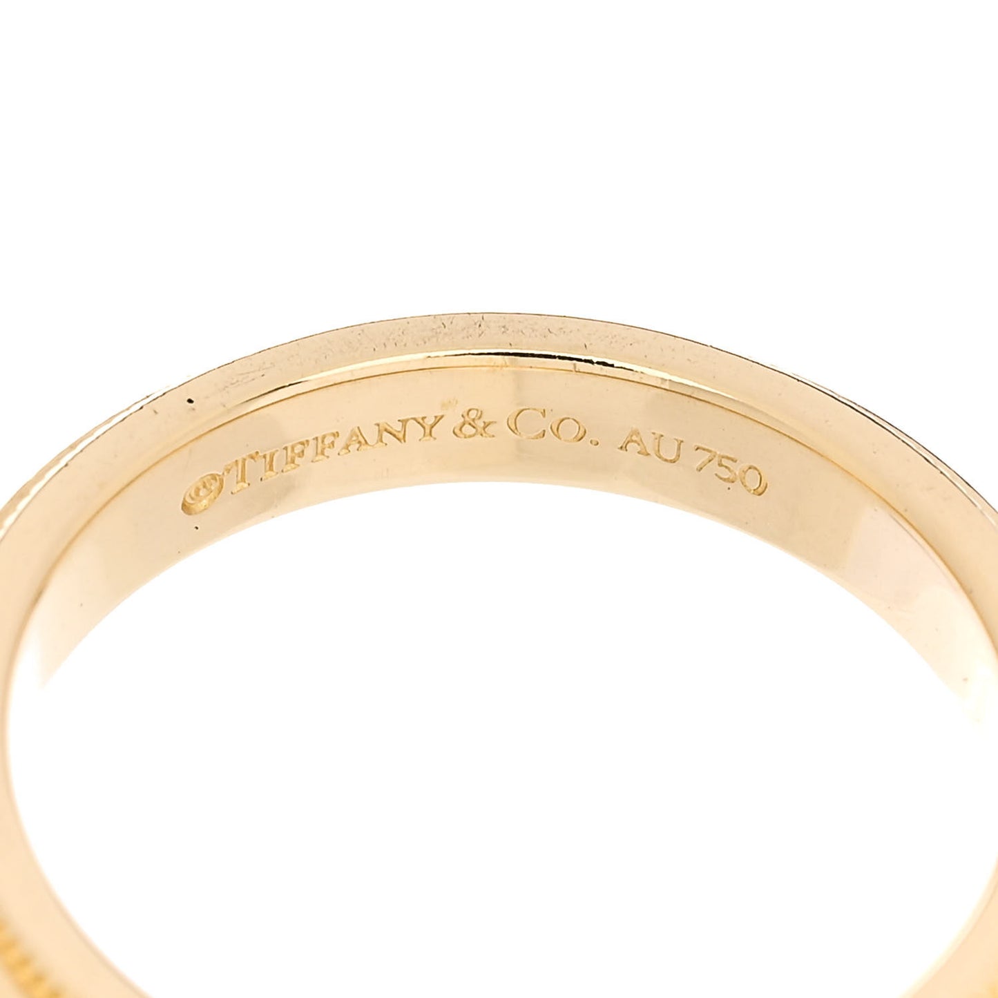 18K Yellow Gold 3mm Milgrain Wedding Band Ring 47 4.25