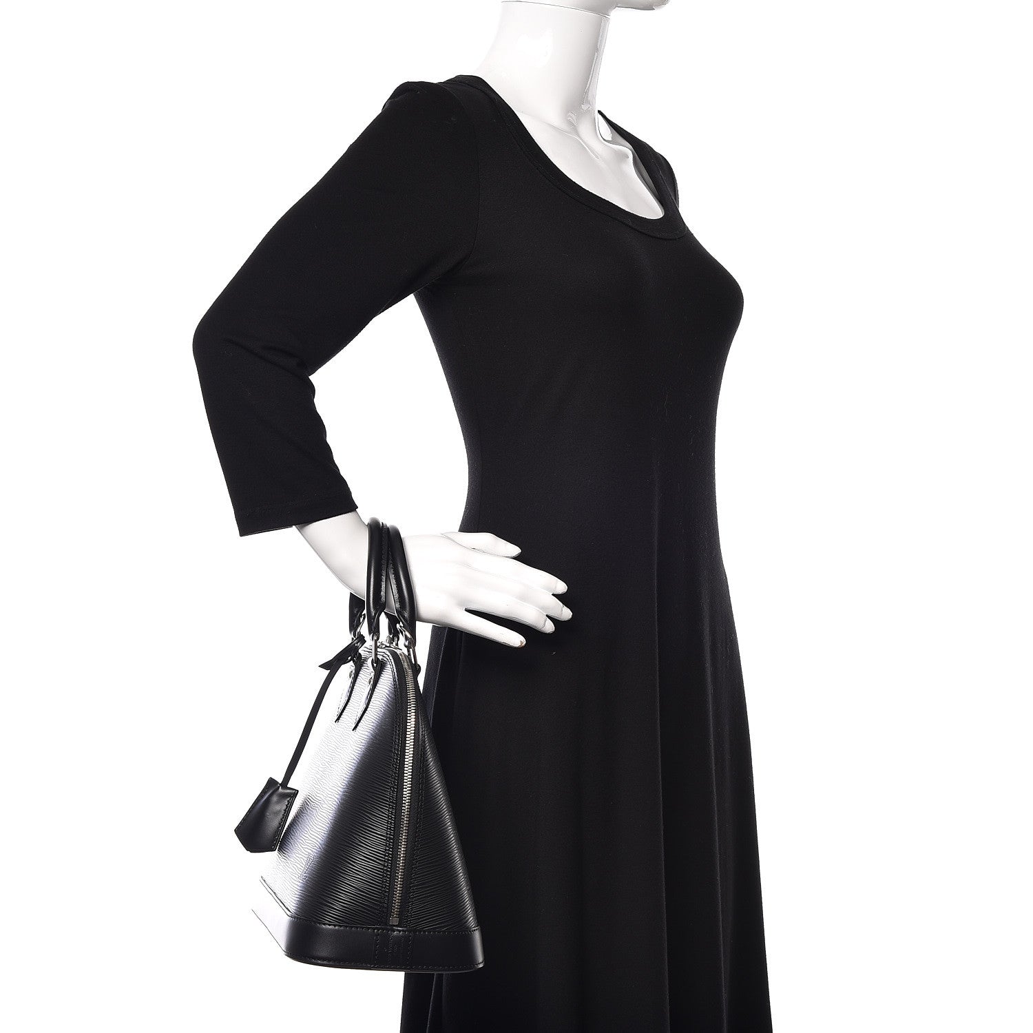 Louis Vuitton Epi Alma MM Black 2 of 12