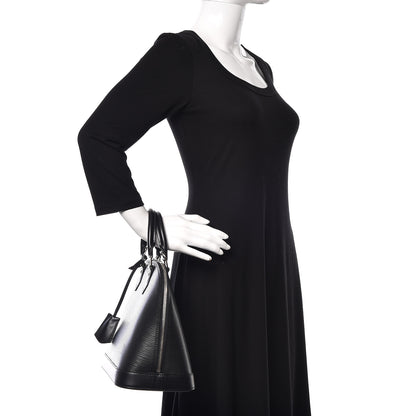 Louis Vuitton Epi Alma MM Black 2 of 12