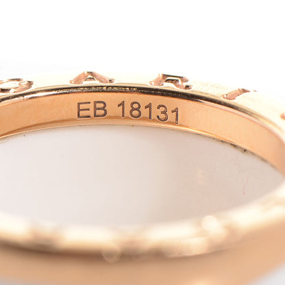 Bulgari 18K Rose Gold White Ceramic B.Zero1 Four-Band Ring 50 5.5 5 of 6