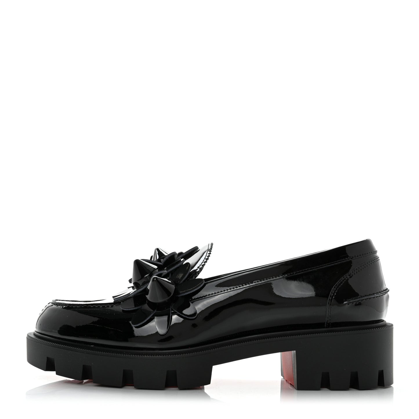 Patent Daisy Loafers 37.5 Black
