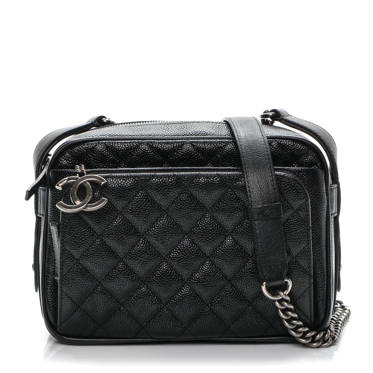 Chanel Caviar Quilted Medium Business Trip Camera Bag Black 1 of 7